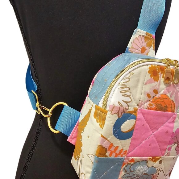 Mav Sling Patchwork Mini Sling Backpack: Ruby Star Society Crossbody Bag main image 4